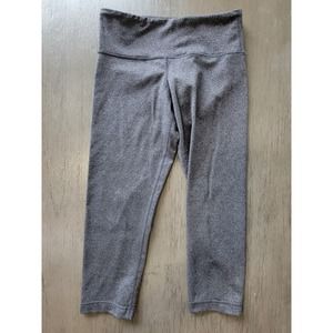 Lululemon Wunder Under‎ Heathered Gray Cropped Leggings Size 4